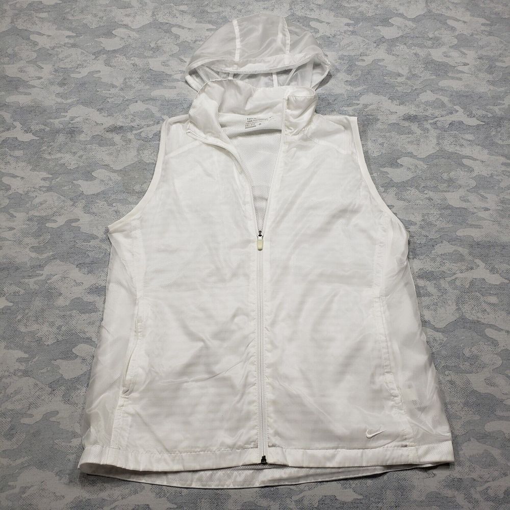Nike White Hooded Vest